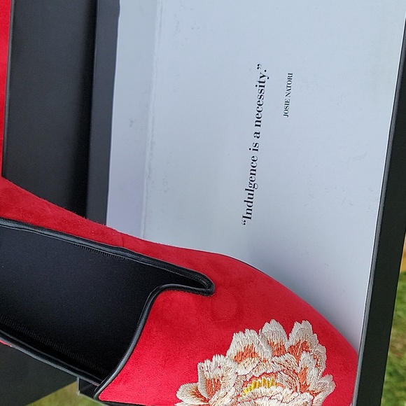 NEW Edda Suede Embroidered Loafer Size 8 - Picture 5 of 14